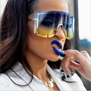 rimless sunglasses women men newest shades retro oversized sun glasses wholesale custom eyewear 2021 trendy goggles