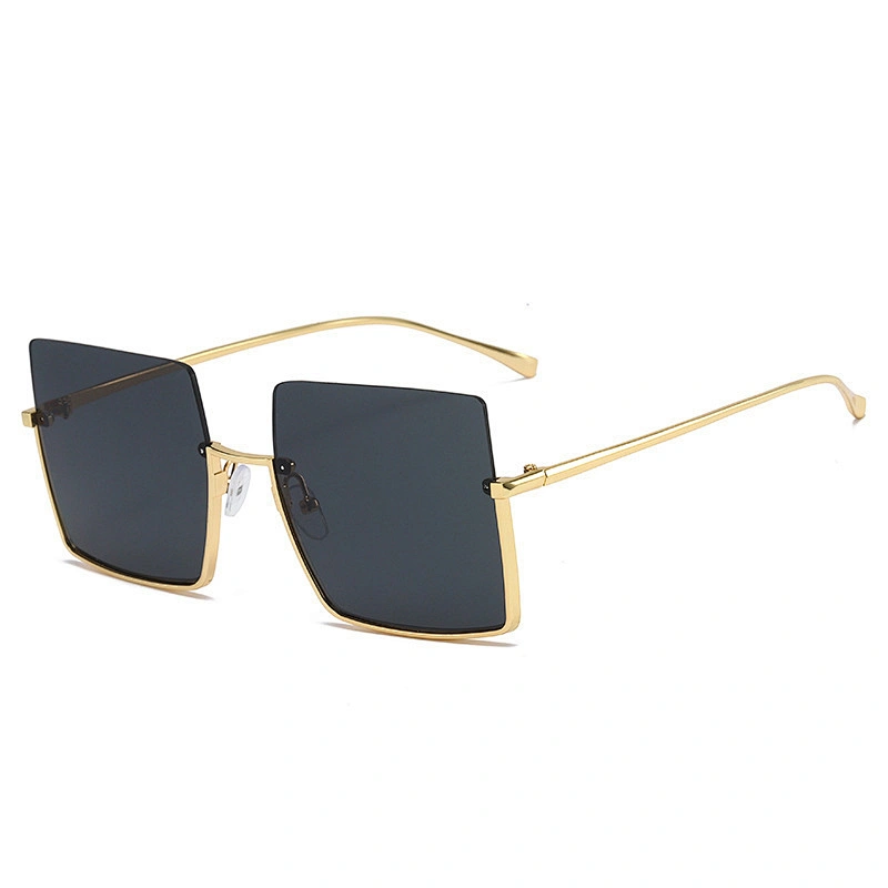 2021 Newest trendy square oversize trimming personality sunglasses wholesale women men eyewear shade sun glasses custom goggles