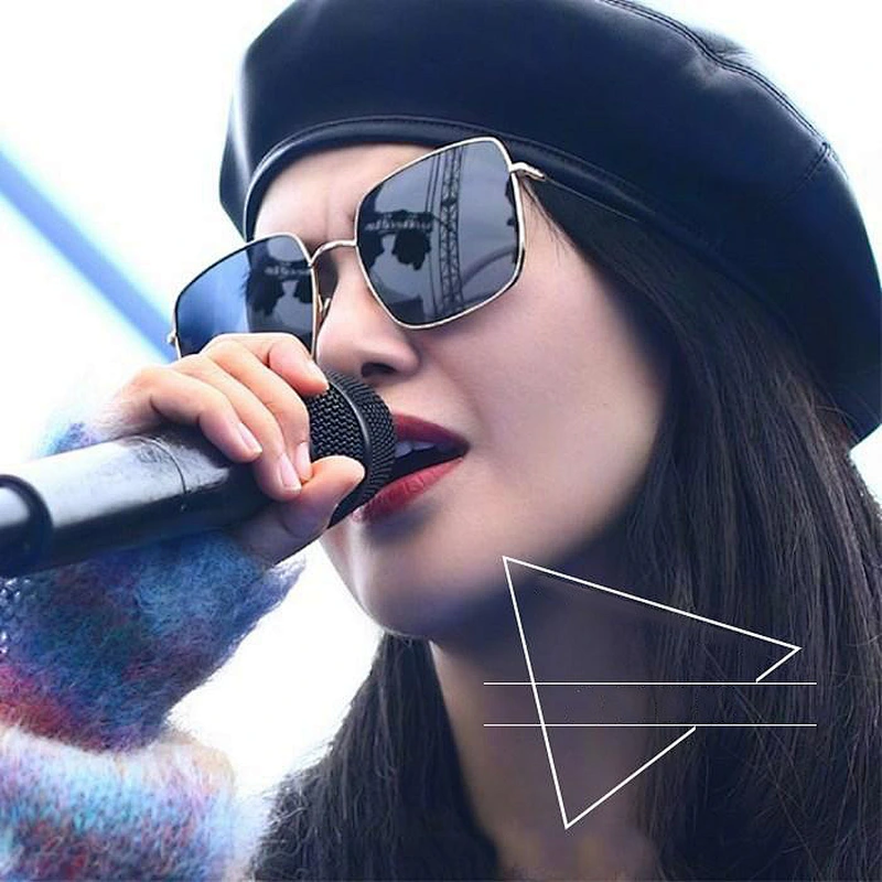 2021 newest fashion metal square oversize trendy sunglasses women men eyewear shade vintage sun glasses wholesale custom goggles
