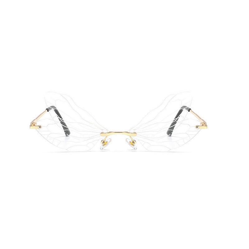 fashion rimless sunglasses women men newest shades foldable sun glasses wholesale custom eyewear 2021 trendy goggles