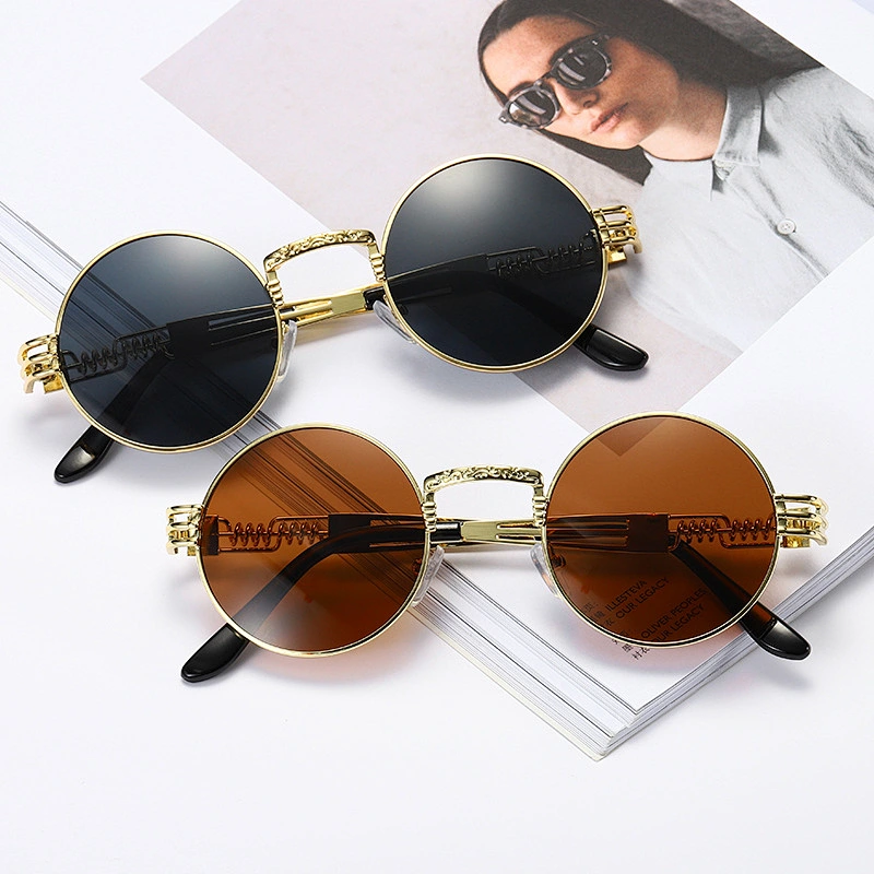fashionable steampunk sunglasses women men newest shades retro vintage sun glasses wholesale custom eyewear 2021 trendy goggle