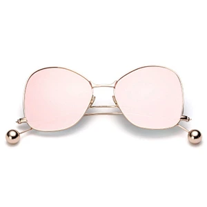 2021 newest fashion round beads fishing driving oval sunglasses women men eyewear shade sun glasses wholesale custom goggles