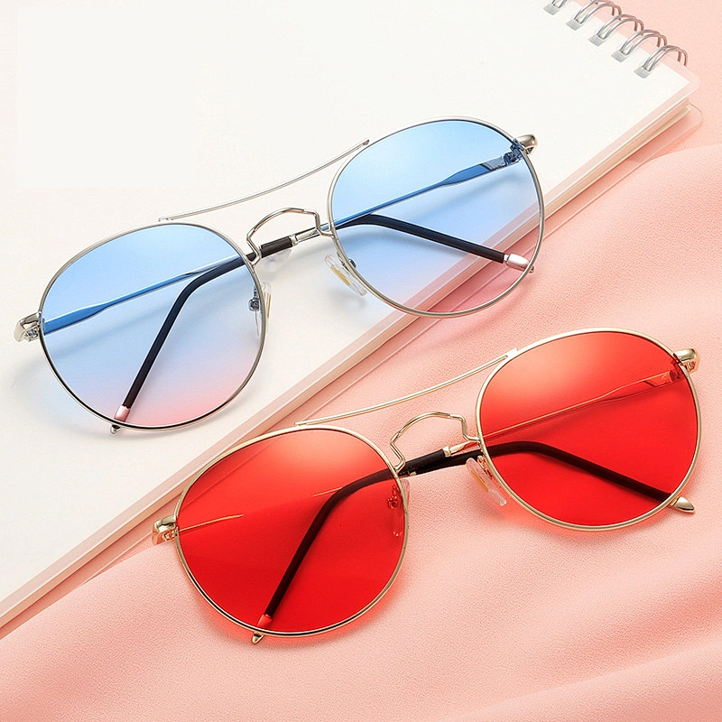 2021 fashion round retro big frame celebrity sunglasses women men eyewear shade vintage sun glasses wholesale custom goggles