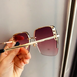 retro square diamond   sunglasses women men newest shades sun glasses oversized wholesale custom eyewear 2021 trendy goggle