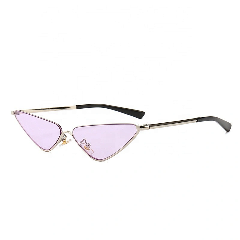 Nieuwe Cat Eye Zonnebril Vrouwen 2021 Trend Moderne Retro Mannen Half Frame Smalle Oceaan Zonnebril Dames Zonnebril Lentes De so