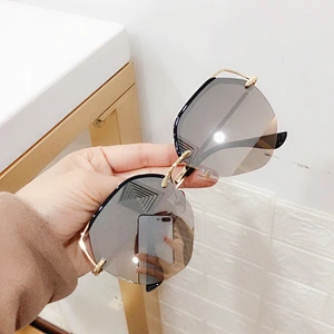 cat eye sunglasses women men newest shades irregular half frame sun glasses  wholesale custom eyewear 2021 trendy goggle