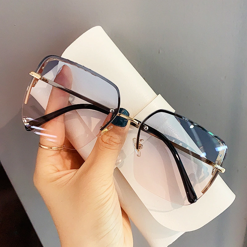 retro square diamond   sunglasses women men newest shades sun glasses oversized wholesale custom eyewear 2021 trendy goggle