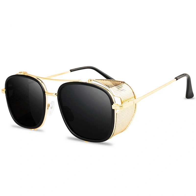 retro steampunk sunglasses women men newest shades fashionable metal sun glasses wholesale custom eyewear 2021 trendy goggles