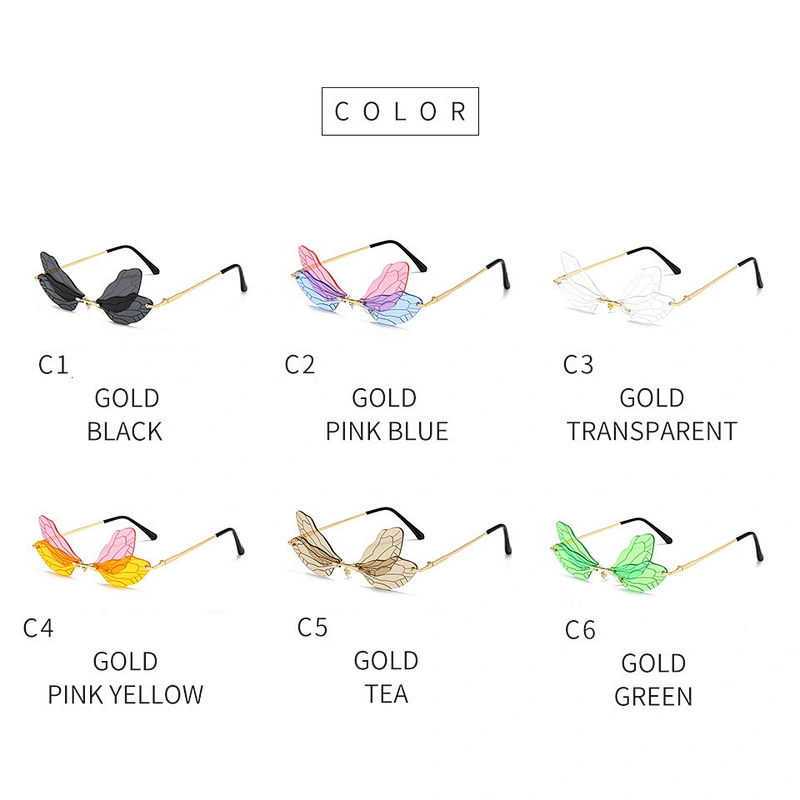 fashion rimless sunglasses women men newest shades foldable sun glasses wholesale custom eyewear 2021 trendy goggles