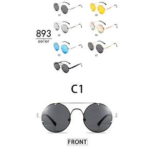 retro round frame sunglasses women men newest shades spring arm legs sun glasses wholesale custom eyewear 2021 trendy goggles