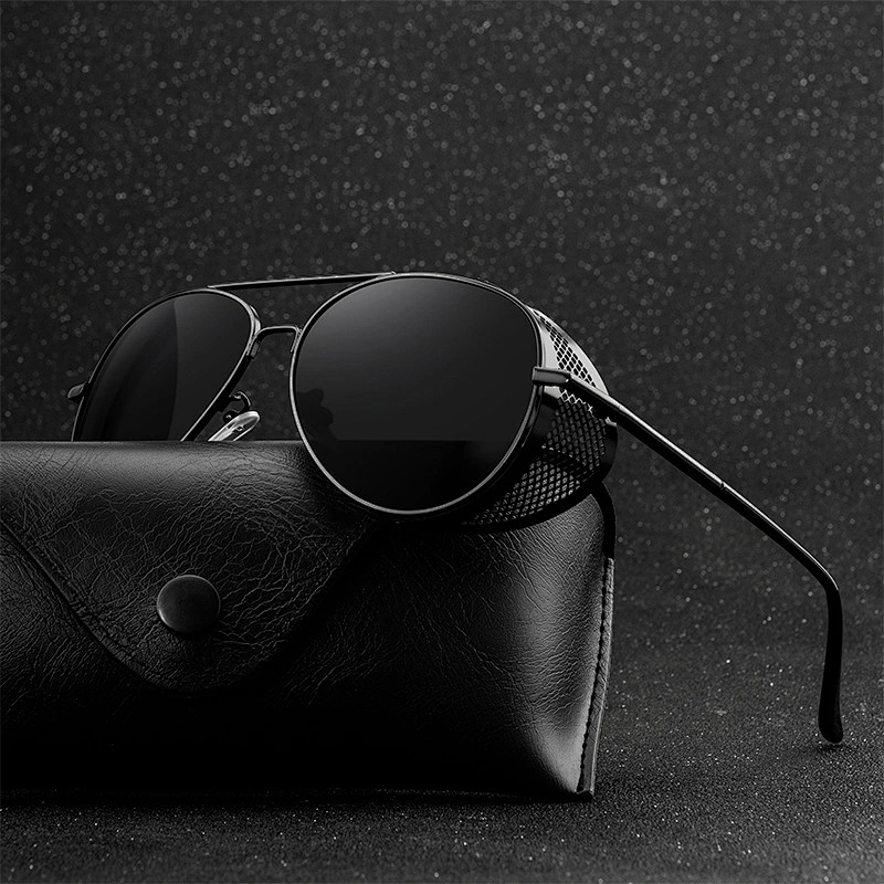 retro polarized steampunk sunglasses women men newest shades fashion sun glasses wholesale custom eyewear 2021 trendy goggles