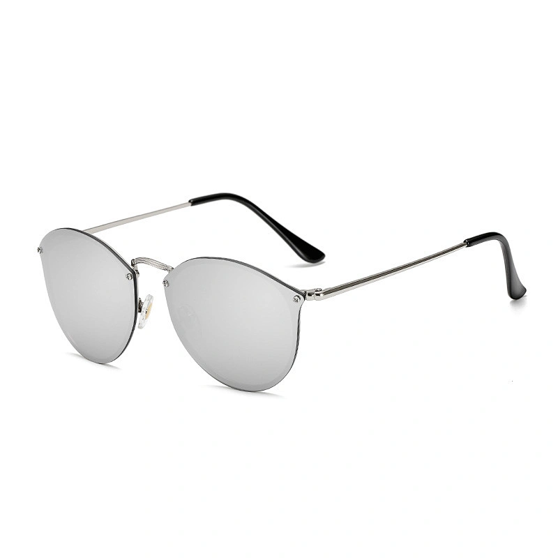 fashionable colorful rimless sunglasses women men newest shades retro sun glasses wholesale custom eyewear 2021 trendy goggle