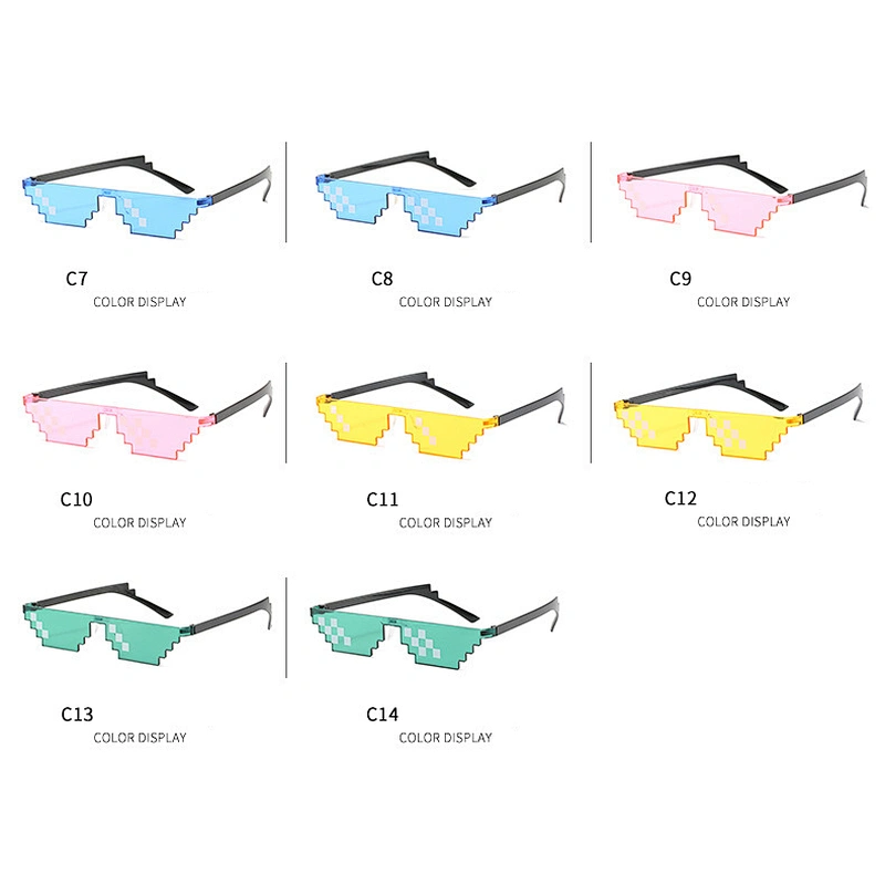fashionable colorful mosaic sunglasses women men newest shades retro sun glasses wholesale custom eyewear 2021 trendy goggle