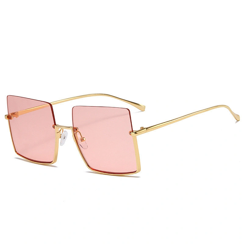 2021 Newest trendy square oversize trimming personality sunglasses wholesale women men eyewear shade sun glasses custom goggles