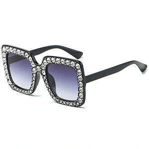 fashion diamond sunglasses women men newest shades retro sun glasses oversized wholesale custom eyewear 2021 trendy goggle
