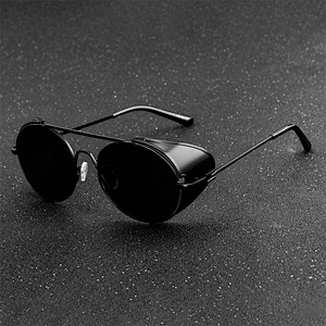 retro metal steampunk sunglasses women men newest shades fashion round sun glasses wholesale custom eyewear 2021 trendy goggles
