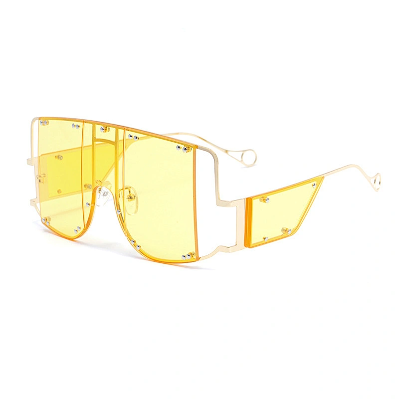 fashion sunglasses women men newest shades retro vintage riveted sun glasses oversized wholesale custom eyewear 2021 goggles