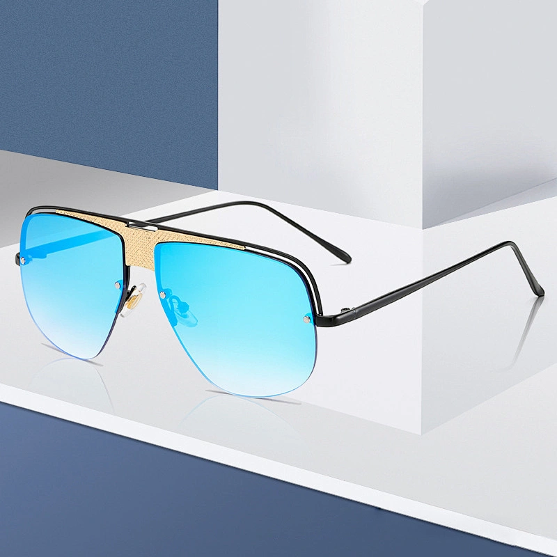 2021 Newest fashion metal trendy retro sunglasses wholesale women men eyewear shade sun vintage glasses custom goggles