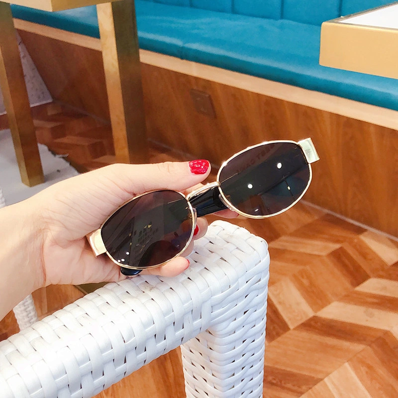 fashion small frame oval sunglasses women men newest shades sun glasses  wholesale custom eyewear 2021 trendy goggles