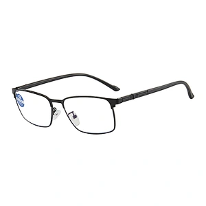 Metal anti-blue reading glasses for elderly men reading glasses for business farsightedness reading glasses