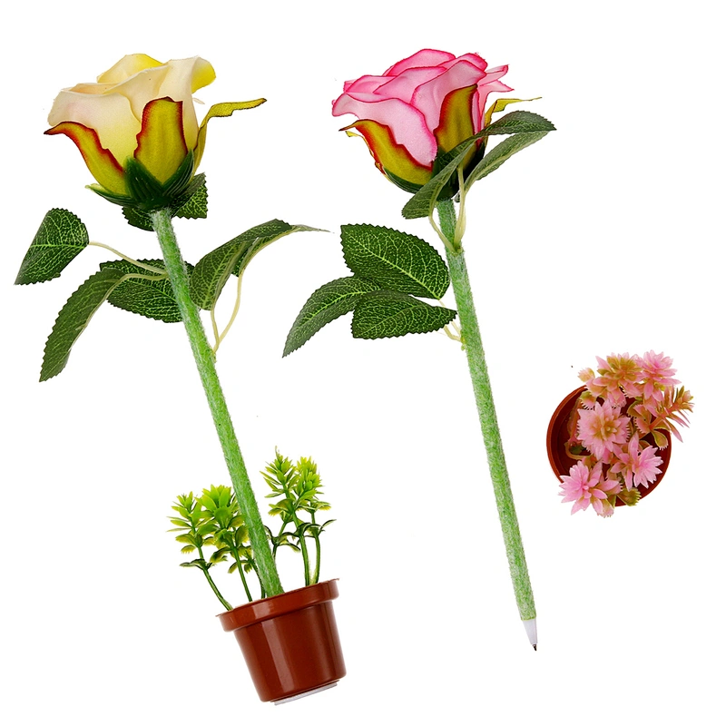 pot flower ball pen