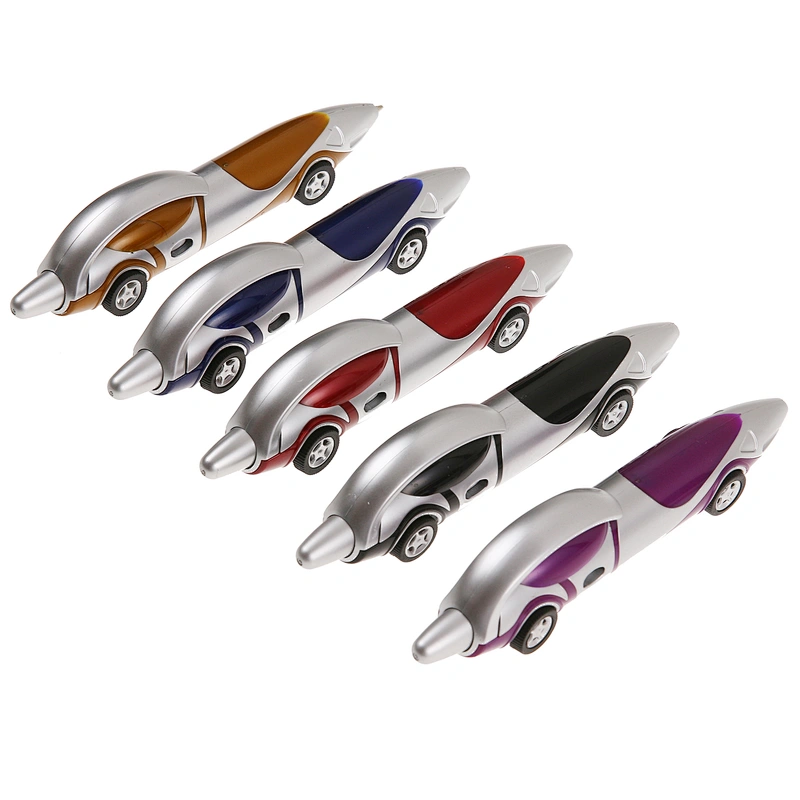 a silver car ball pen