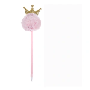 crown hair bulb ball pen
