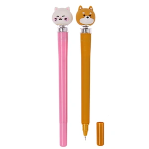 the dog spins the pen