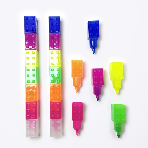 building block color pen