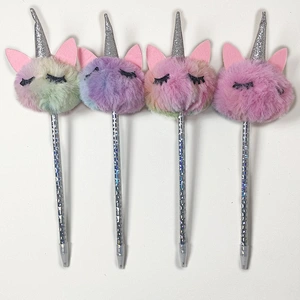 unicorn pompon pen
