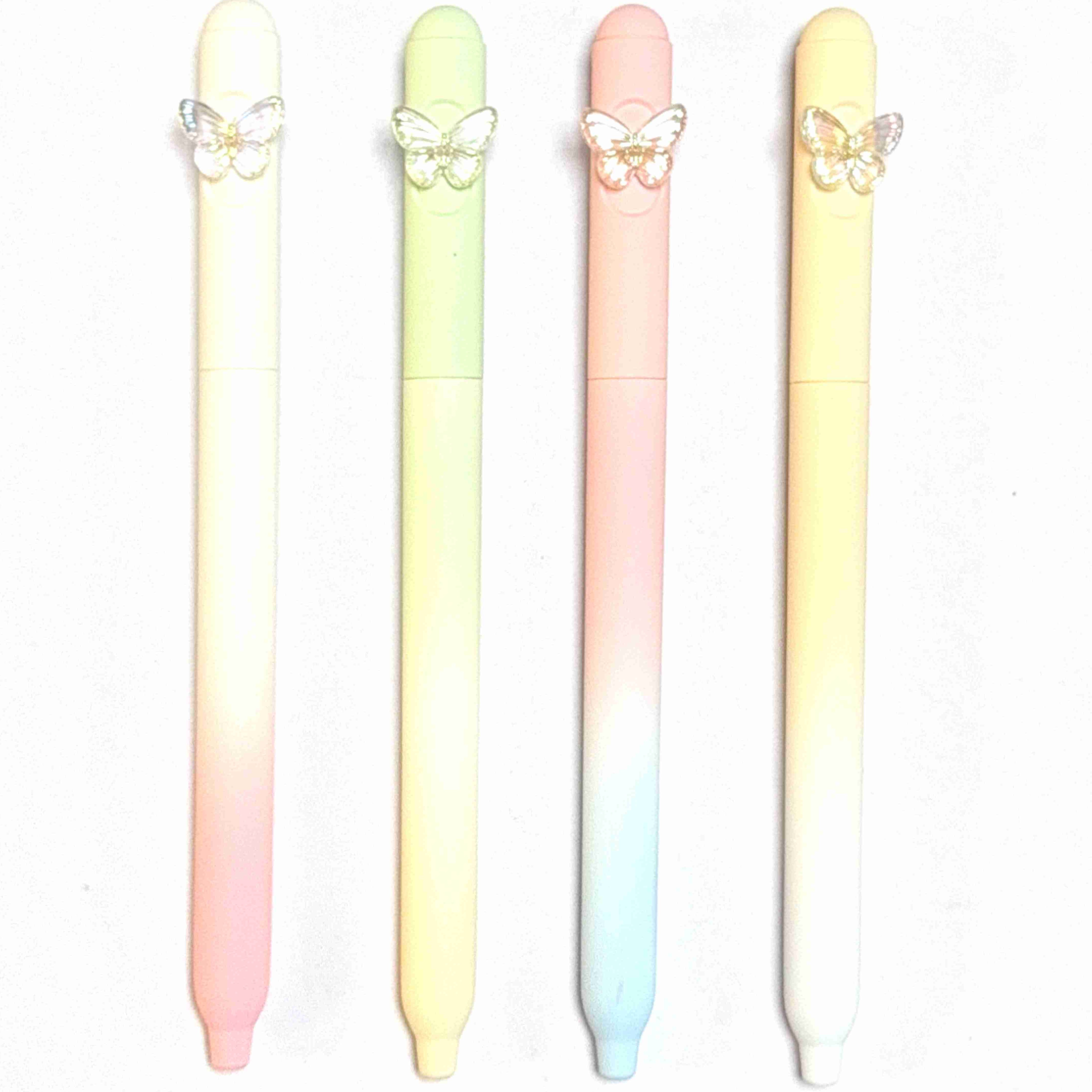 butterfly twist erasable gel ink pen
