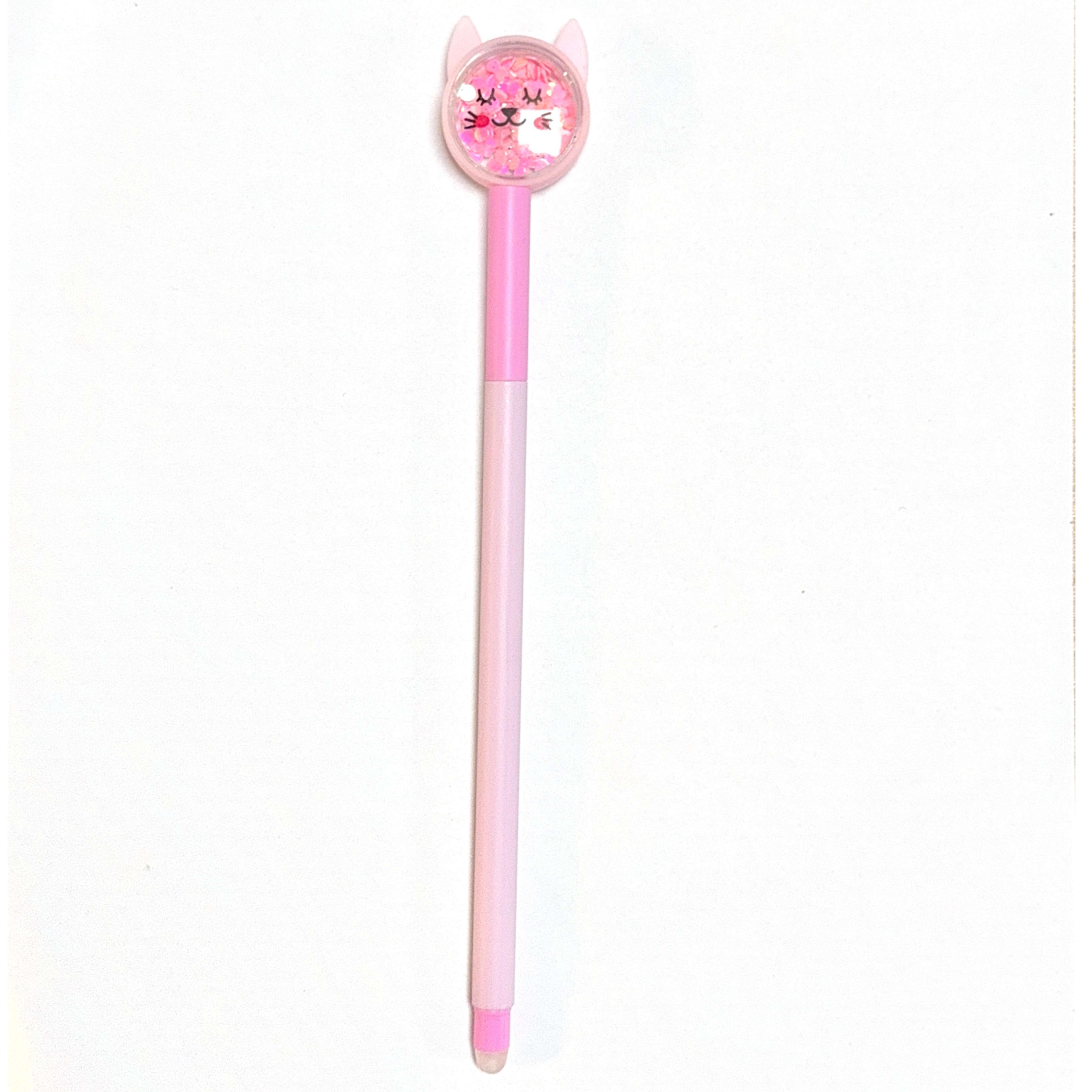 cat sequin fancy pen