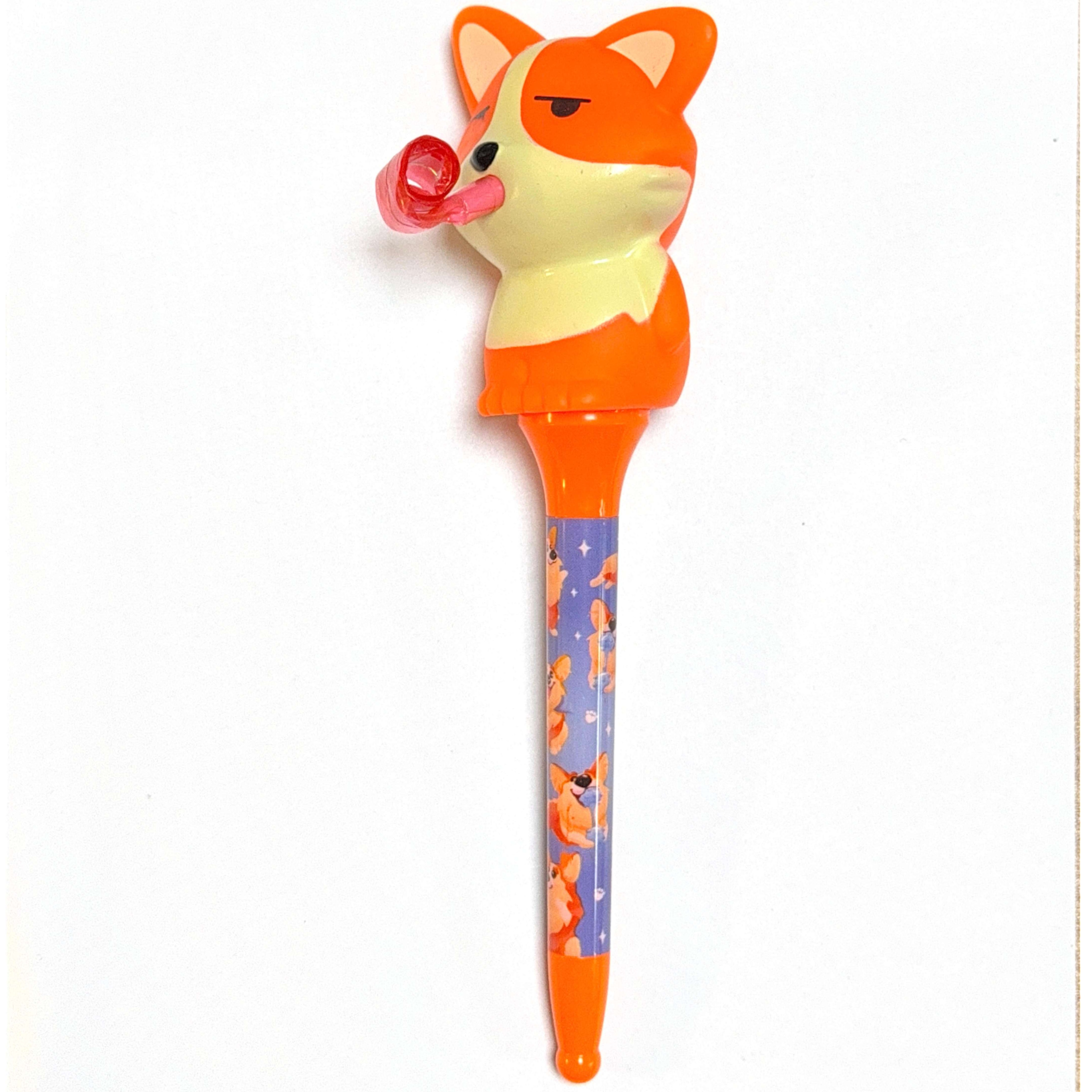 dog tongue pop out pen