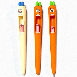 crazy carrot retractable pen