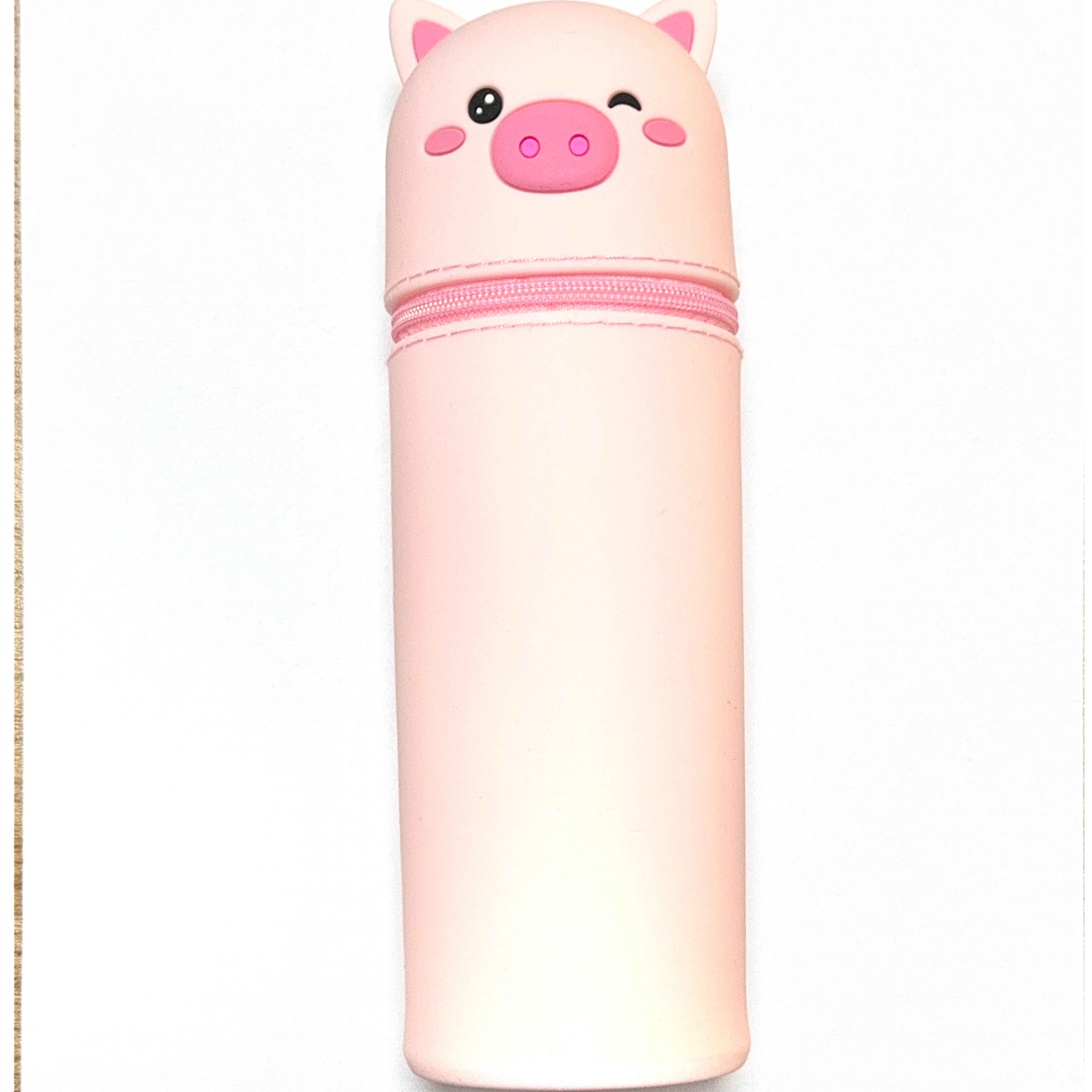 silicon pig pencil case