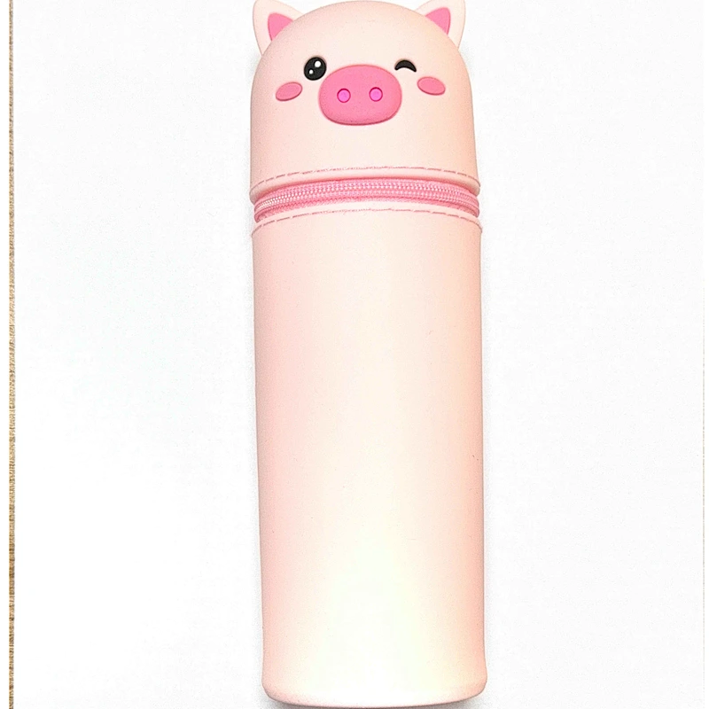 silicon pig pencil case