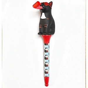 Dog tongue popped out fancy pen