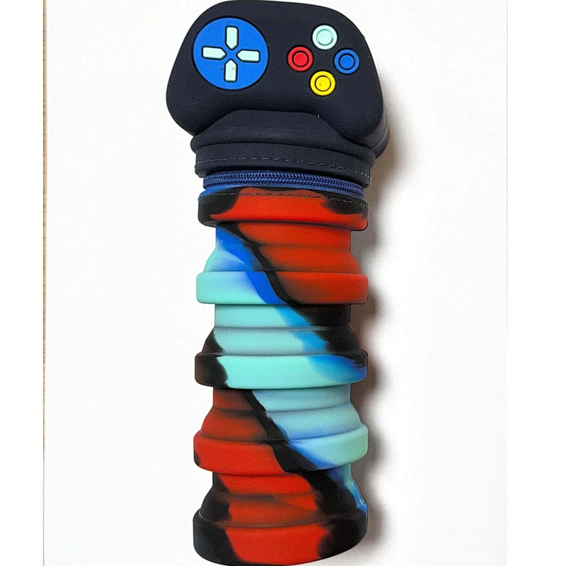 silicon game pad scalable pencil case