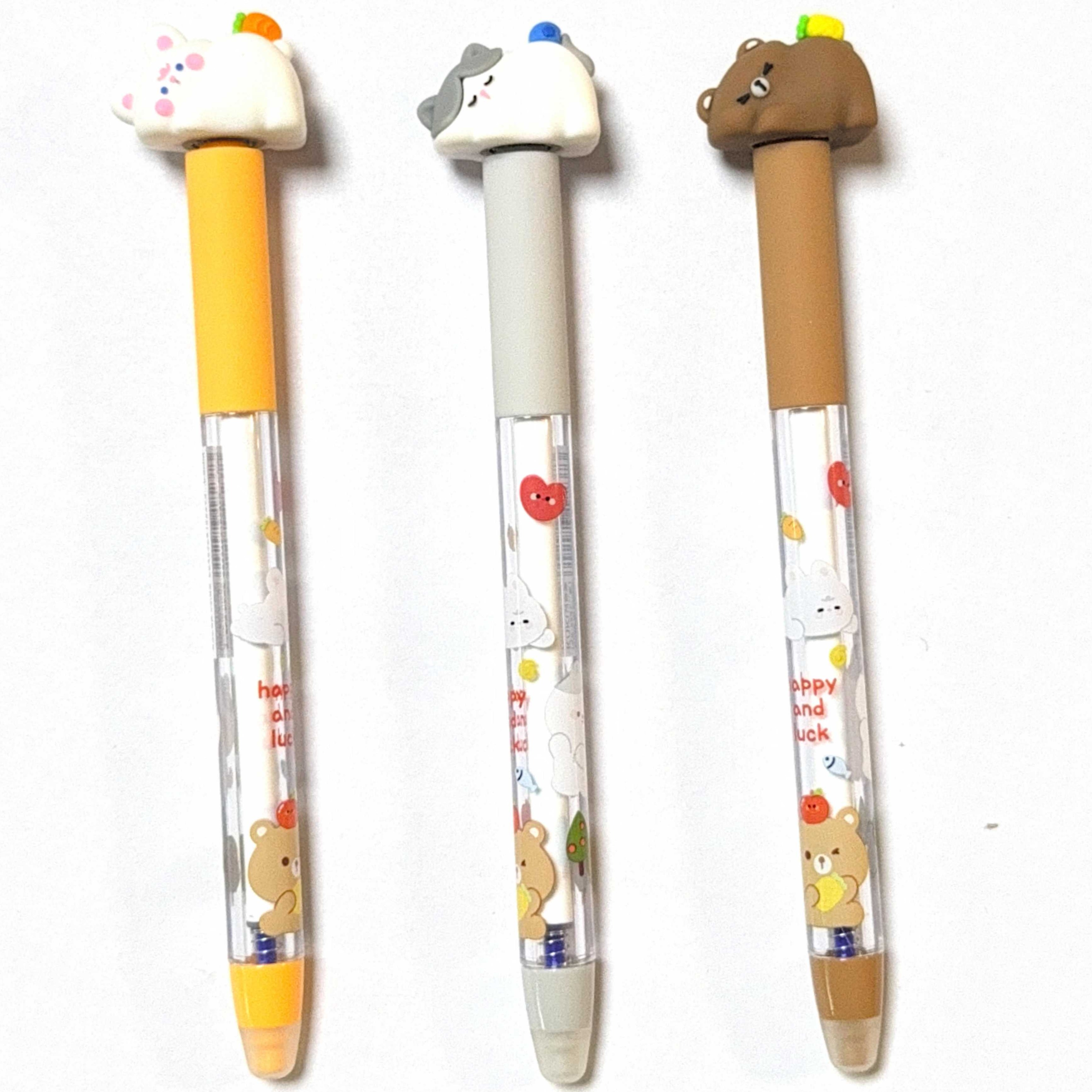 cat spinning twist erasable gel ink pen