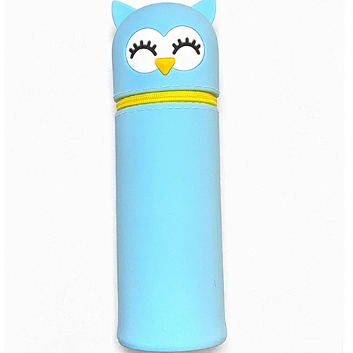 silicon owl pen case