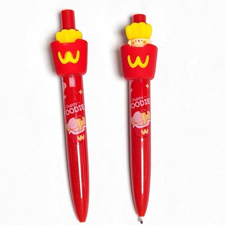 retractable pen with McDonald’s fries figurine