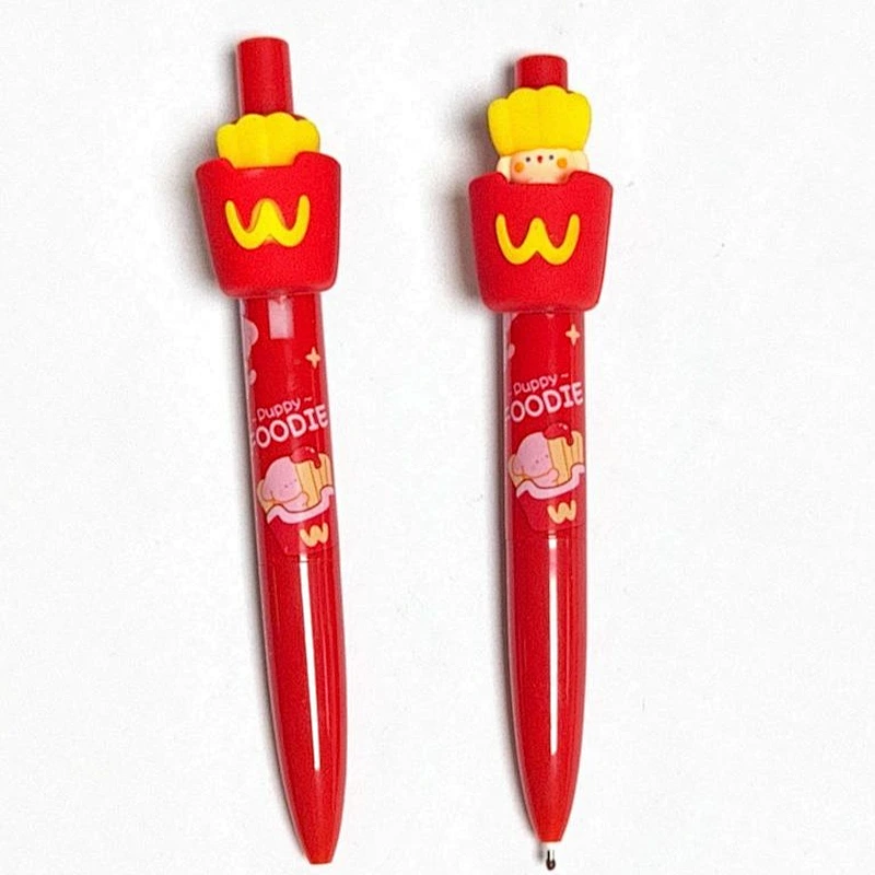 retractable pen with McDonald’s fries figurine