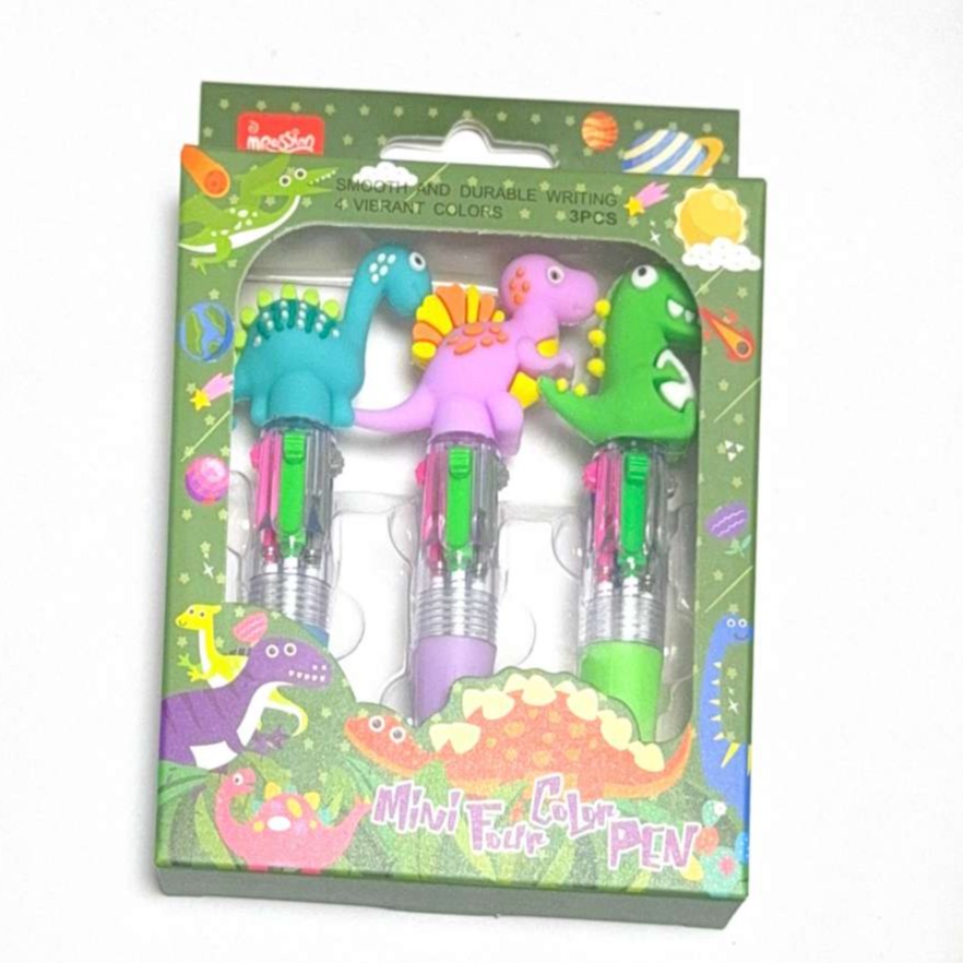 dinosaur multi-color pen