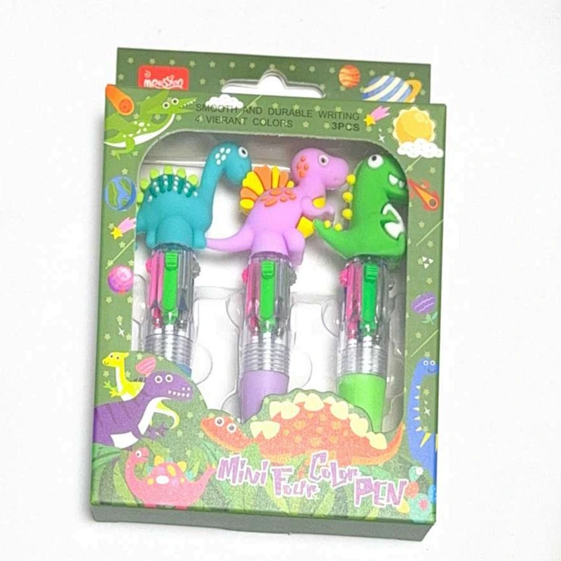 dinosaur multi-color pen