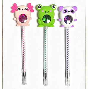 cute animal pen with shimmer powder