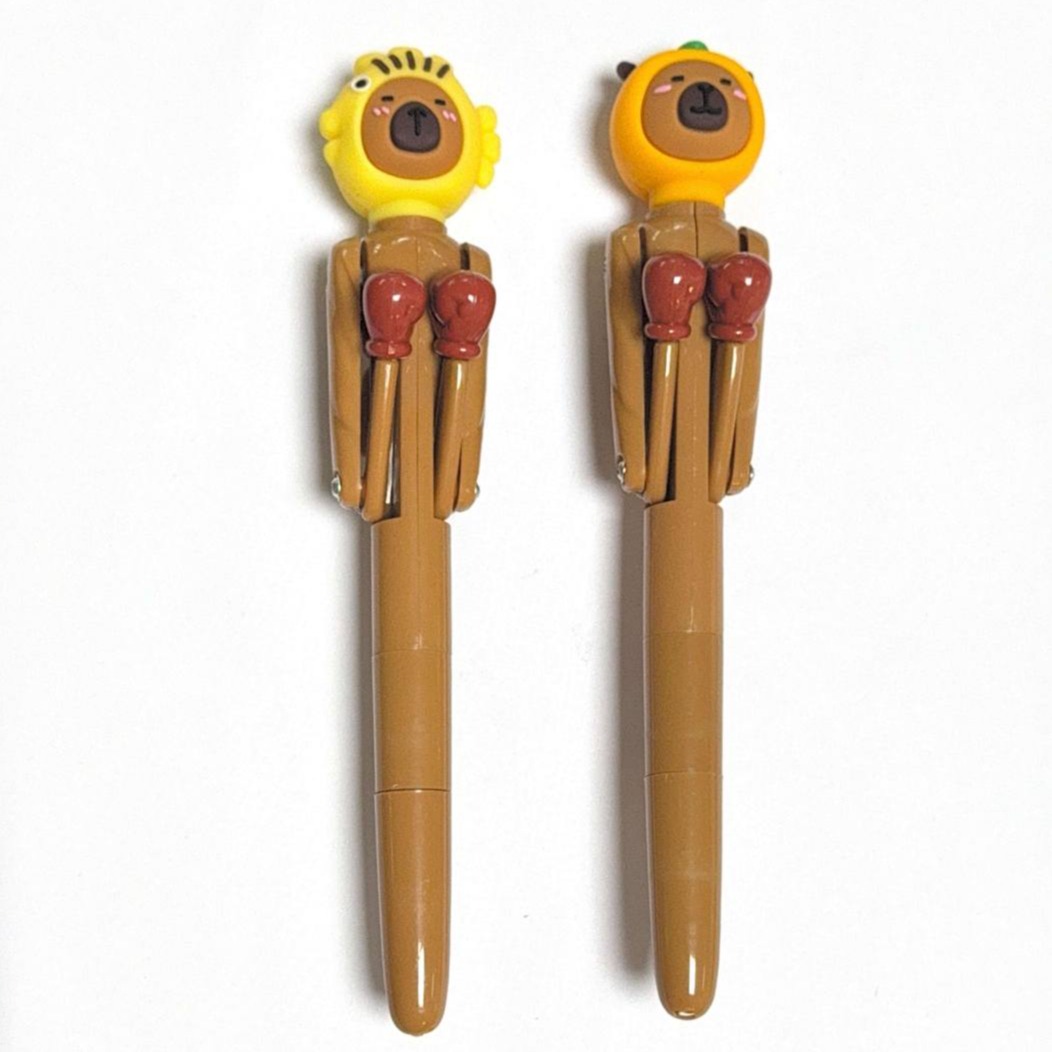 capybara head punching pen