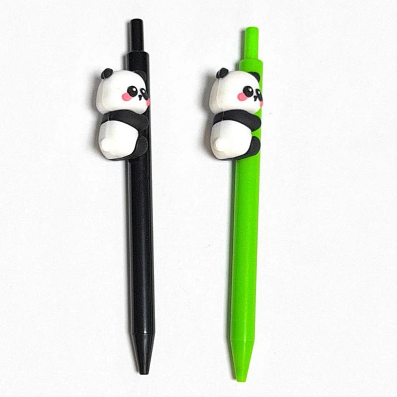 click pen with a panda plush on the side