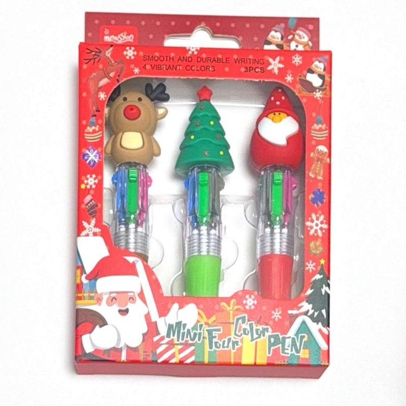 Christmas theme multi-color pen set