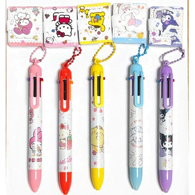 sanrio multi-color pen with charm