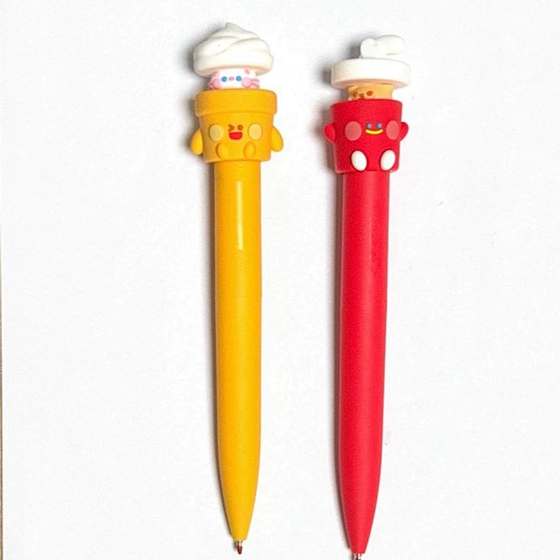twist surprise pen with ice cream cone figurine
